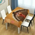 thumbnail image 7 of Coolnut Thanksgiving Turkey Tablecloth, Waterproof Washable Polyester Square Table Cover, Durable Tablecloth for Kitchen Dining Table Party Decor, 60"X 108", 7 of 7