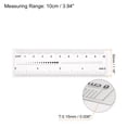 thumbnail image 2 of Unique Bargains Flexible Ruler 4 Inch 1mm Scale PET Plastic Covered Film Straight Ruler, 2 of 6