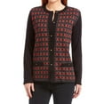 thumbnail image 1 of Houndstooth Button Front Cardigan (Style# 5740), 1 of 1