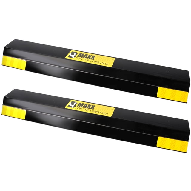 Topes de estacionamiento para autos MAXXHAUL de 16" de alta resistencia, paquete de 2