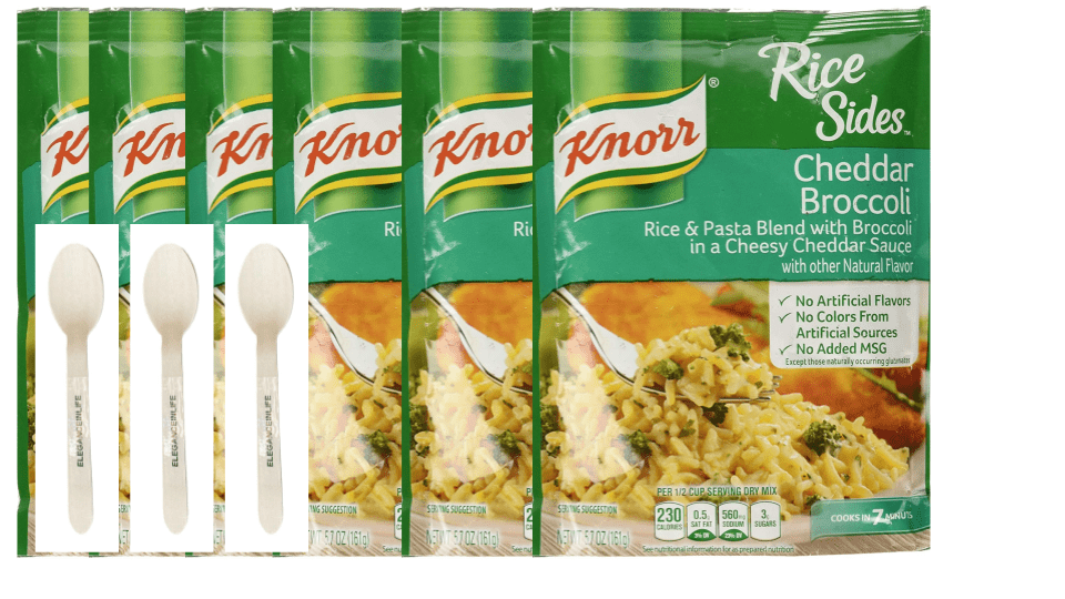 Knorr Rice Sides Dish, Cheddar Broccoli, 5.7 Oz, Each Pack Of 6 with