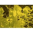 thumbnail image 1 of Ahgly Company Machine Washable Indoor Rectangle Abstract Yellow Contemporary Area Rugs, 5' x 7', 1 of 4