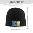 thumbnail image 3 of ZICANCN Knit Beanie Hat-Gold Fractal Vortex Winter Cap Soft Warm Classic Hats for Men Women Abstract Spiral, 3 of 8
