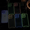 thumbnail image 5 of Designed for iPhone Case,Luminous Glitter Crystal Glowing in The Dark Fluorescence Edge Night Shine Camera Lens Protection Shockproof Protective Cover Phone Case (iPhone 11,Blue), 5 of 7