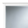 thumbnail image 3 of Neo Solid Mahogany Wood Dresser Mirror, Beveled Trim Top, White, 3 of 5
