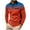 Red, variant on JASKFLY Men's Gradient Printed Sport Shirt Button Lapel Long Sleeve Tops Casual Golf Shirts Fall Winter Tops on