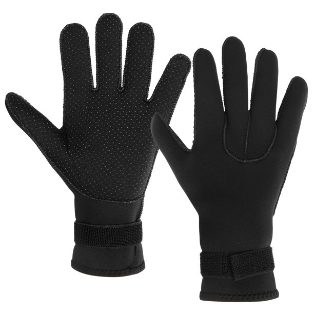 Guantes de buceo de neopreno de 3 mm, guantes de esnórquel antideslizantes para hombres y mujeres pa Abanopi Mitón deportivo