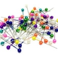 250Pcs Sewing Pins for Fabric, Straight Pins with Colored Ball Glass