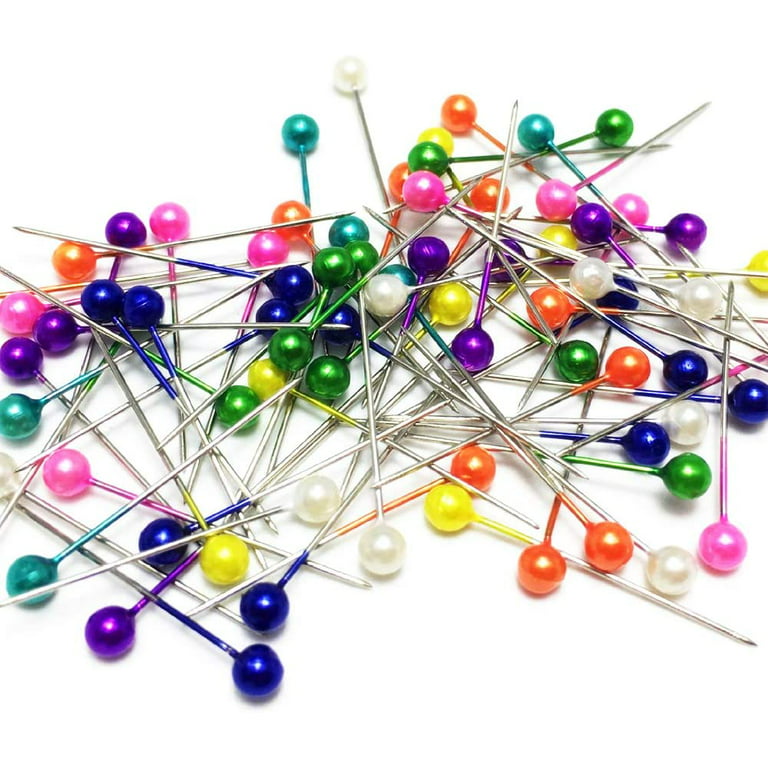 250 Pcs 1.5 Inch White Sewing Pins Ball Glass Head Pins Straight Quilting  Pins for Dressmaker, Jewelry DIY Decoration, Craft and Sewing Project