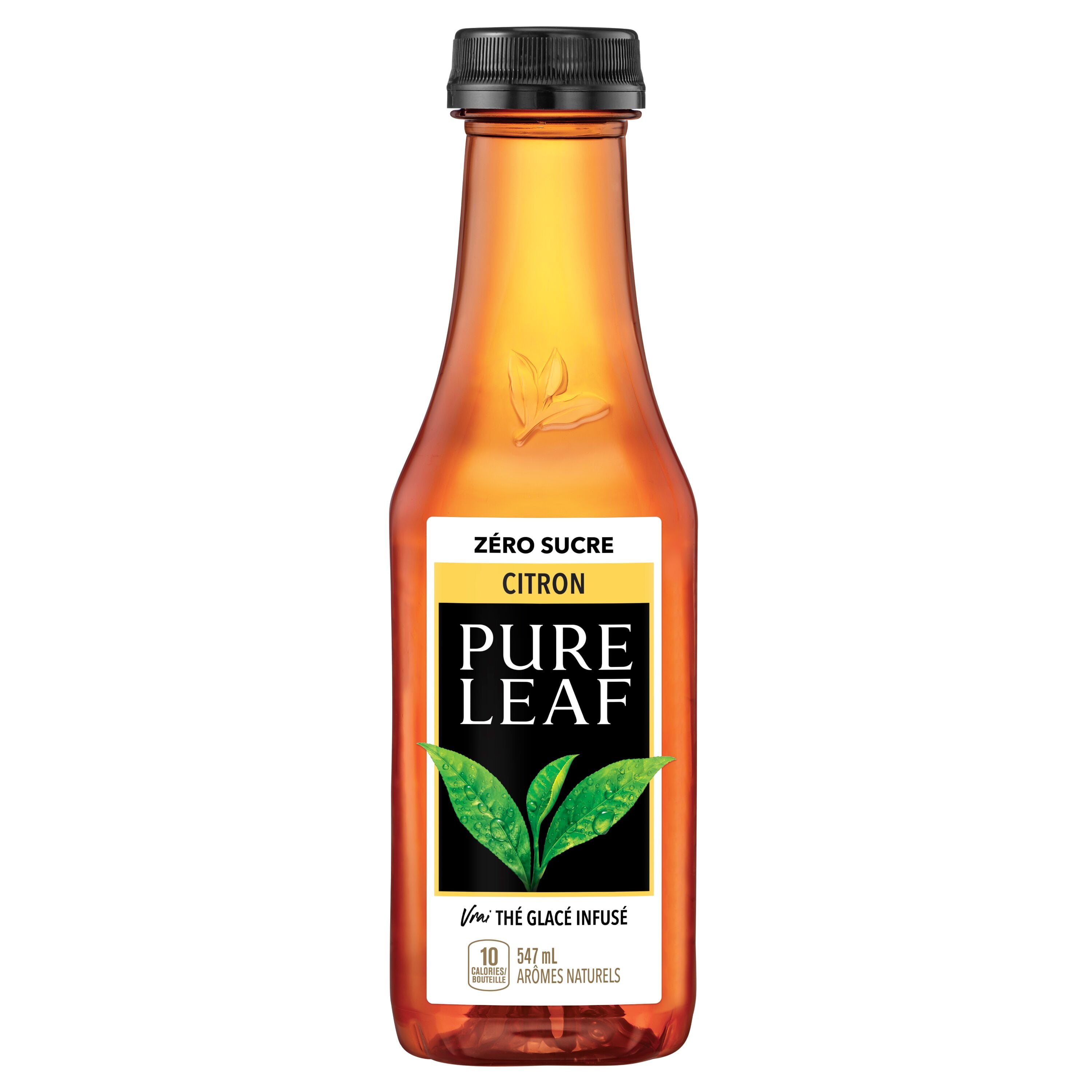 かほんの茶 Pure Leaf Zero Sugar Lemon Iced Tea 547 mL, Bottle, 547mL