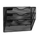 thumbnail image 4 of Organizador de archivos de pared de malla, soporte de 3 niveles, estante para revistas, soporte colgante de 3 bolsillos para documentos, papel de, 4 of 8
