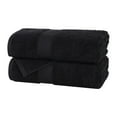 thumbnail image 2 of Superior Oregon Organic Cotton Solid Bath Sheet, Set of 2, Black, 2 of 11