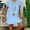 Light Blue, variant on MORTTIC Women's Plus Size Solid Color V-Neck Short Sleeve Boho Beach Sundress Casual Summer Dress Pink，M