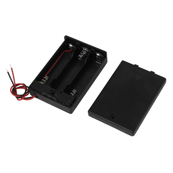 4.5V Power Supply 3 x AA Battery Holder Enclosed Case Box On-Off Switch 160mm