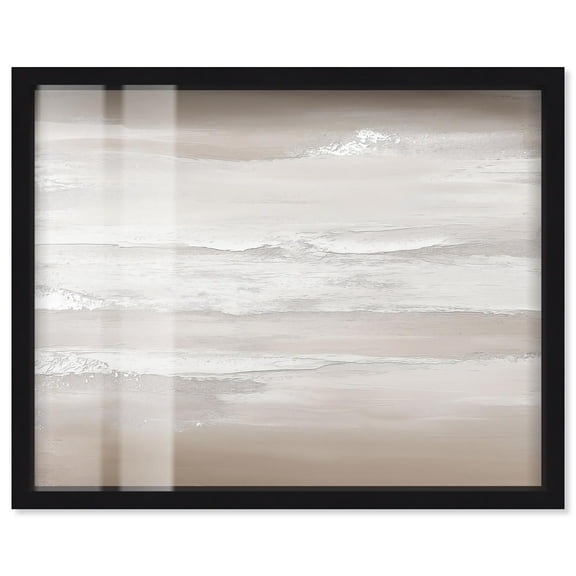 Sunbaked Texture Shadowbox Print Abstract Art by Art Remedy, Black Frame, 20 x 16