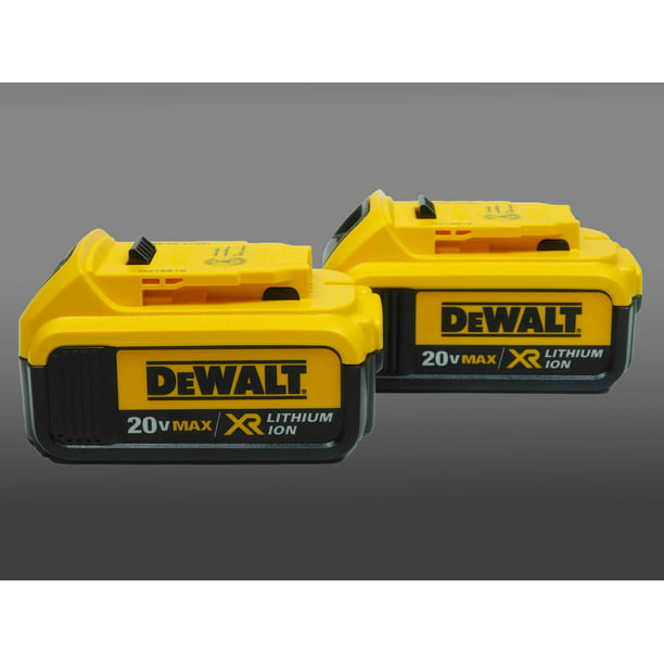 eten Idioot Aanleg DeWALT Max XR Lithium-Ion 20V 4Ah Battery DCB204 - Two Pack - Walmart.com