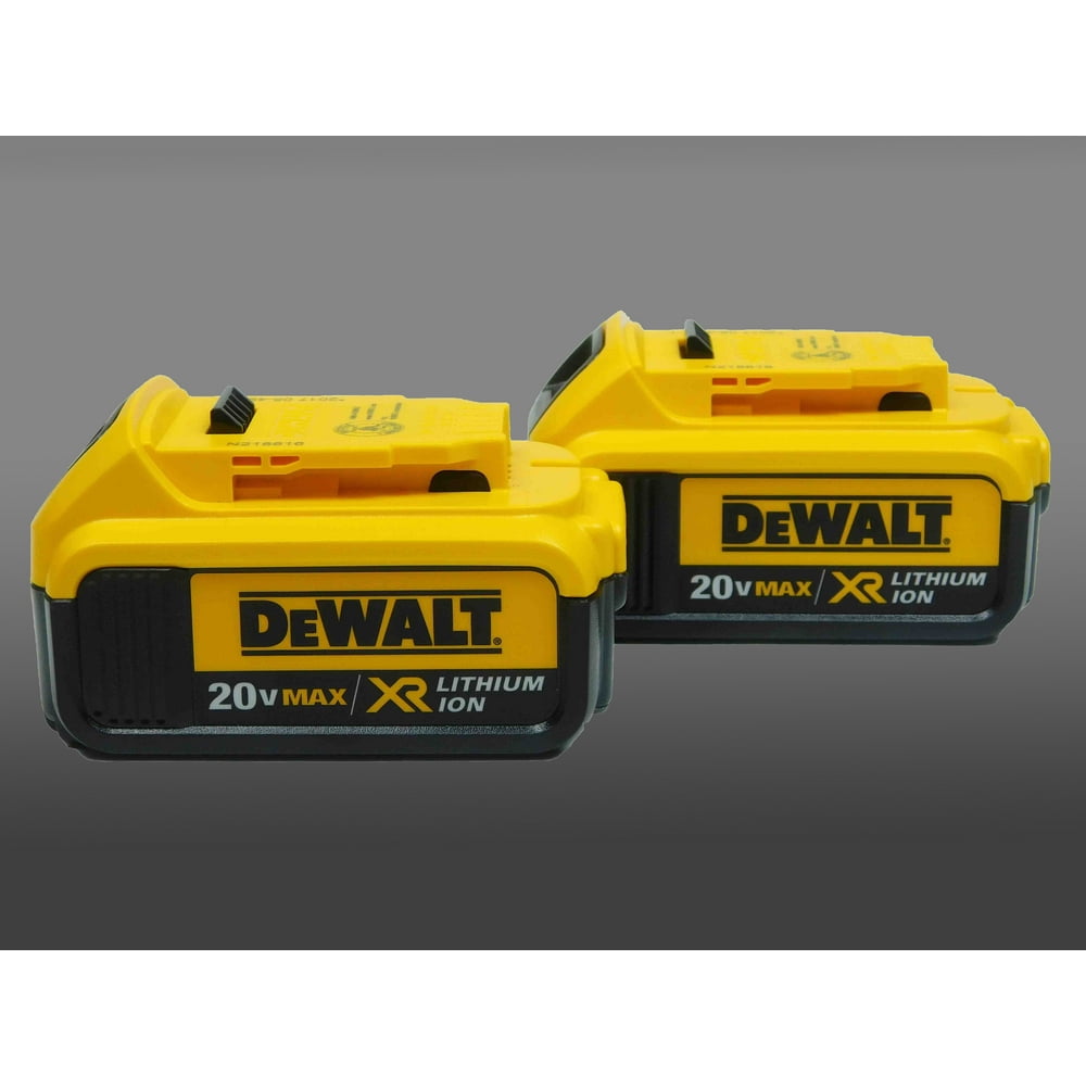 DeWALT Max XR Lithium-Ion 20V 4Ah Battery DCB204 - Two Pack - Walmart ...