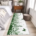 thumbnail image 4 of Runner Rug 2 x 6 Ft, Green Spring Botanical Washable Non-Slip Floor Mat for Kitchen Hallway/Entryway, Weeping Eucalyptus Butterfly Long Kitchen Runner Area Rugs for Living Room, Low-Profile, 4 of 8