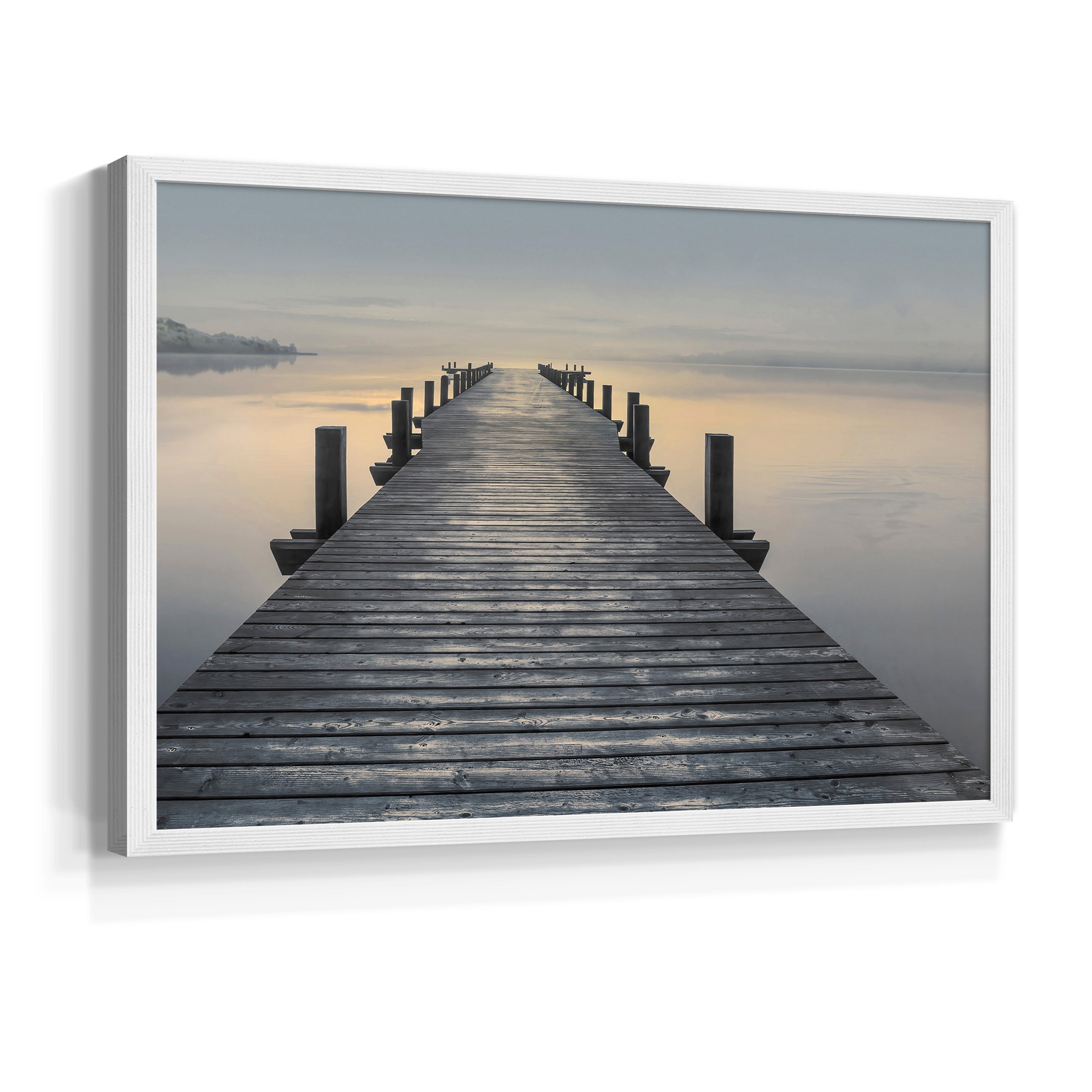 Sun Down by Mike Calascibetta - Restickable Framed Giclée Print