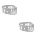 thumbnail image 4 of Bearachild Estante de , soporte de baño, soporte de almacenamiento, multicolor, de larga duración, sin taladro, instalación práctica, Blanco 2Conjunto, 4 of 6