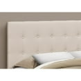 thumbnail image 4 of Bed Headboard Only Queen Size Bedroom Upholstered Linen Look Beige, 4 of 5