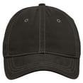 thumbnail image 2 of Mafoose Male Thick Stitch Cotton Mens Baseball Cap Black OSFA, 2 of 2
