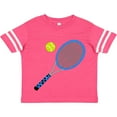thumbnail image 3 of Inktastic Blue Tennis Racket and Ball Boys or Girls Toddler T-Shirt, 3 of 5