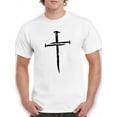 thumbnail image 1 of Nail Cross T-Shirt Men -Smartprints Designs, Male 4X-Large, 1 of 4