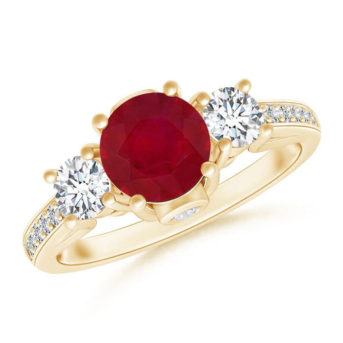 Details about   1ct Oval Cut Ruby Stone Wedding Bridal Promise Designer Ring 14k Yellow Gold 