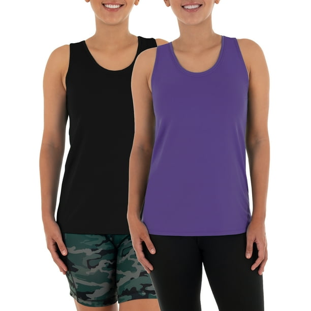 Athletic Works Womens Core Active Racerback Tank, 2 pack - Walmart.com