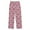 Painted Heart Panda, variant on Wobogo Flower English Bulldogs Long Pajama Pants Bottoms Soft Sleepwear with Pockets