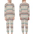 thumbnail image 4 of DISNIMO Cute Christmas Tree Pajamas for Girls Pj Sets Size 3-4 Pajama Set 2 Pack Long Sleeve Pajamas Kids Fall Pjs Kids Girls Kids Sleepwear Girls Crewneck Pj Set Kids, 4 of 7