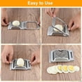 thumbnail image 5 of Egg Slicer for Hard Boiled Eggs, Household Stainless Steel Egg Cooker Cutter for Strawberry Fruit Garnish Slicer (gray), 5 of 7