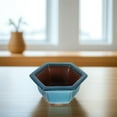 thumbnail image 2 of GOOHOCHY Terracotta Glazed Ceramic Flowerpot Garden Decoration 16.00X11.00X8.00CM Blue, 2 of 8