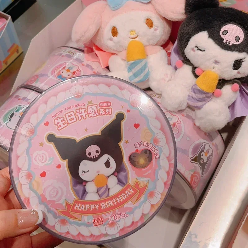 Sanrio Birthday Wish Plush Blind Box Kuromi Melody Cinnamoroll