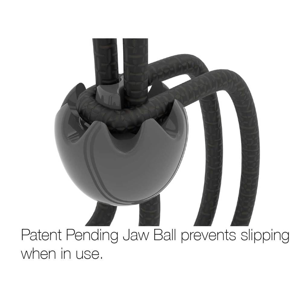 Whitecap Industries JB-100716B Jaw Bungee Black Premium Shock Cord W/1" Ball (10/Bag)