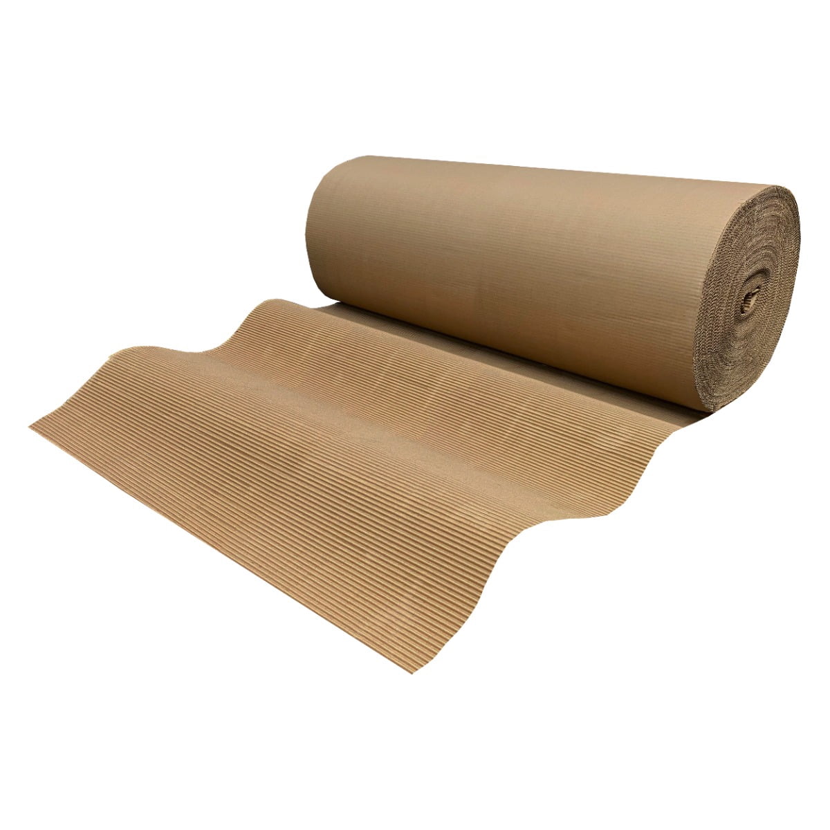 UOFFICE Corrugated Wrap 48" x 250' x 1/8" Thick - B Flute - Brown Cardboard Wrap