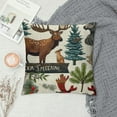 thumbnail image 2 of Lodge Cabin Pillow Cover Inch Cushion Cover for Kids Adults Retro Black Red Rustic Farmhouse Style Cushion Case for Party Room Decor, 2 of 5
