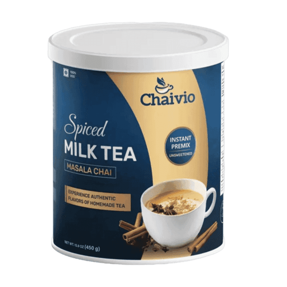 Chaivio Masala Chai Tea Latte, Unsweetened Instant Premix, Traditional, 1 lb