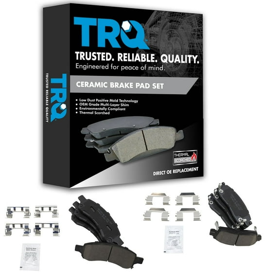 TRQ Premium Posi Ceramic Brake Pad Set Front Rear Kit for GM SUV Truck New BFA12944