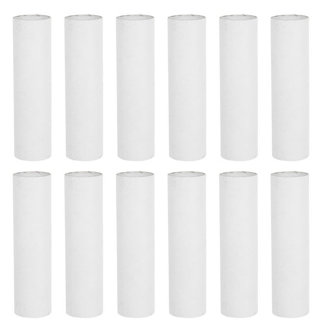 HEANUJJ 12Pcs White Cardboard Shipping Rolls for Paintings Drawings Storage and Craft