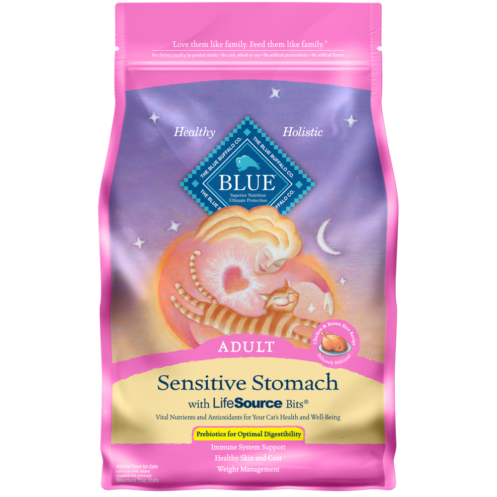 Blue Buffalo Sensitive Stomach Natural Adult Dry Cat Food, Chicken