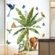 thumbnail image 2 of Adhesivos de pared tropicales con forma de tigre y pájaro, exuberantes hojas de plátano, 2 of 3