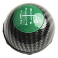 thumbnail image 5 of Manual Shift Knob For Fiat 500 Plastic Faux Leather Black Green, 5 of 8