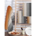 thumbnail image 2 of Burnt Orange Gray Ombre Kitchen Dish Towels for Drying Dishes Set of 2, Vintage Farmhouse Wooden Waffle Weave Microfiber Hand Tea Bathroom Towels Quick Dry & Absorbent Towel 15.7x23.6, 2 of 7