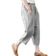 thumbnail image 6 of ZANZEA Women High Waist Basic Cropped Pants Capris Pantalon Wide Leg Trousers, 6 of 10