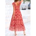 thumbnail image 2 of Vestido PRETTYGARDEN Floral sin Mangas de Tul Midi XL, 2 of 8