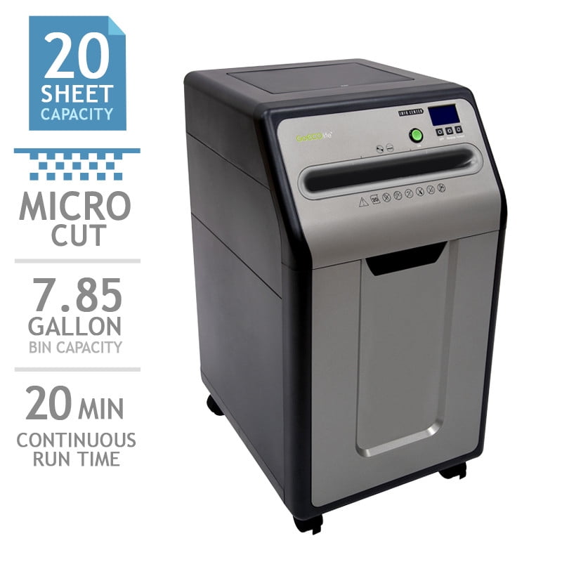 GoECOlife 20Sheet UnderDesk MicroCut Shredder