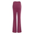 thumbnail image 7 of Tbopshirt Yoga Pants for Womens Pants Plus Size,Fashion Casual Solid High Waist Elasticated Trousers With Pockets and Belts,Tummy Control Leggings for Women, 7 of 7