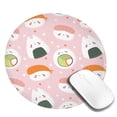 thumbnail image 2 of Disketp Cute Sushi Small Mouse Pad 7.9x7.9 Inches,Washable Round Mousepad For Office Laptop Computer,Non-Slip Rubber Base Mouse Pads For Wireless Mouse, 2 of 9